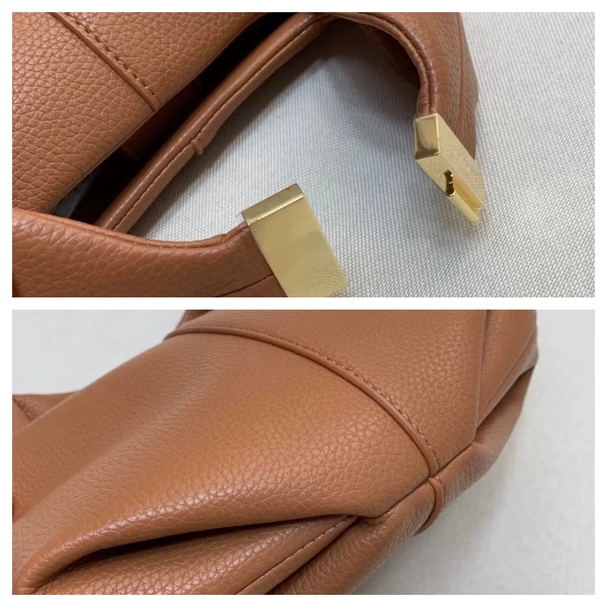 תיק עור אמיתי עם אבזם