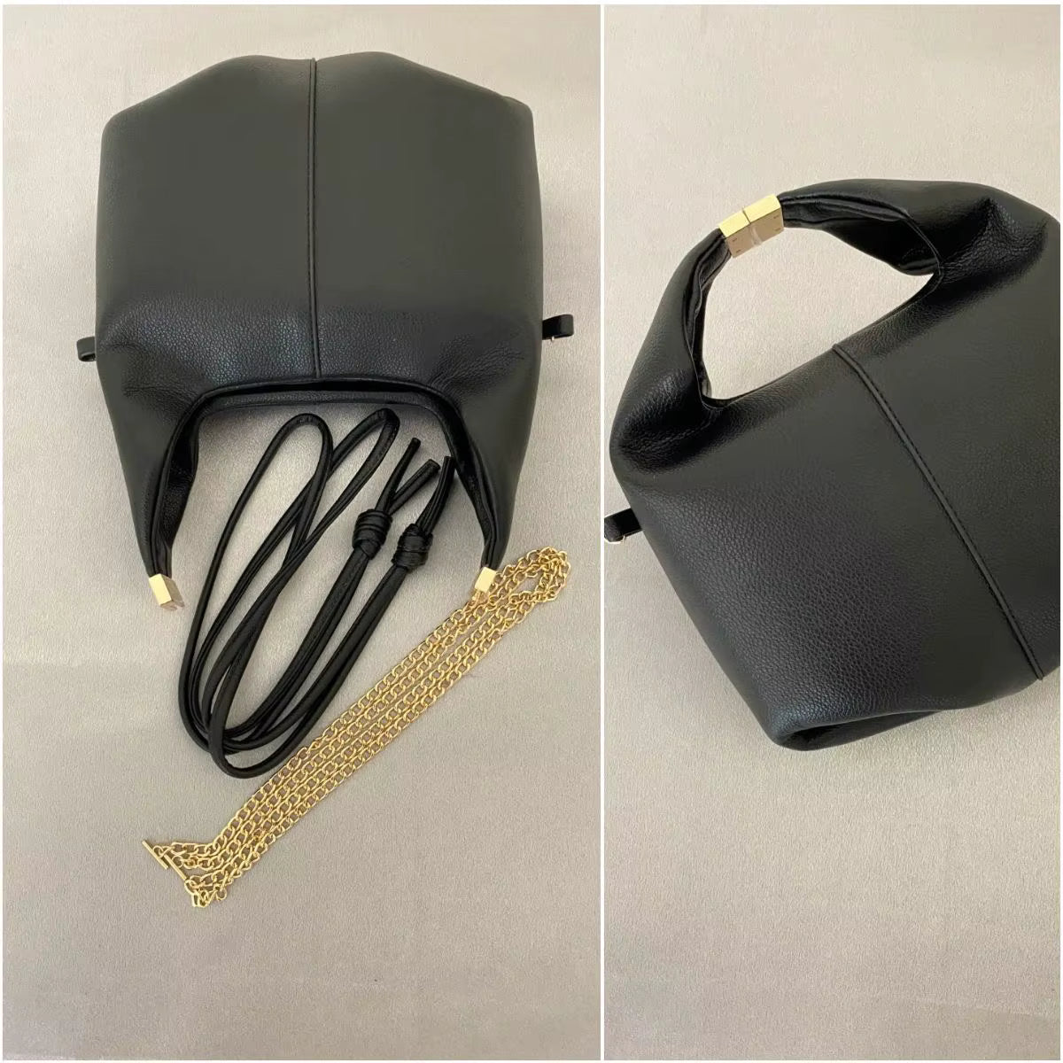 תיק עור אמיתי עם אבזם