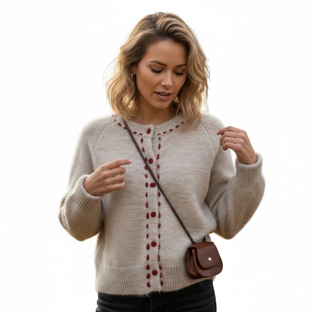 The Élise Cardigan — French Vintage Knit