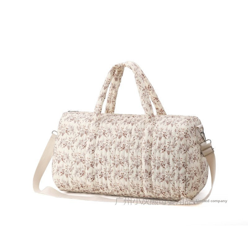 תיק פרחוני לאם ותינוק