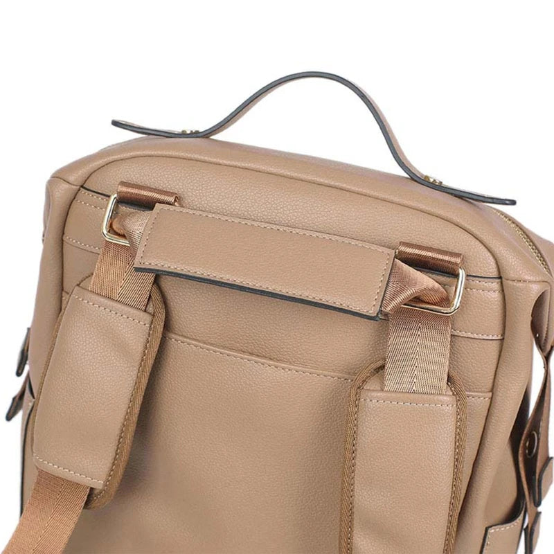 LuxeMama™ Leather Diaper Backpack