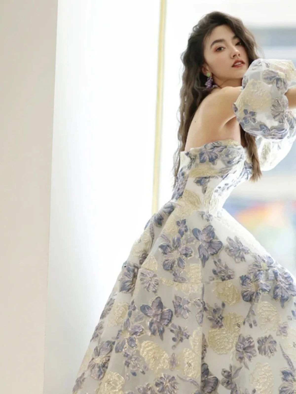 Inner Bloom – Elegant A-Line Host Dress