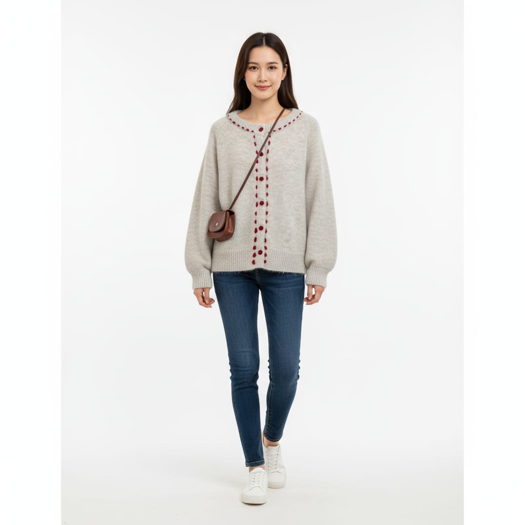 The Élise Cardigan — French Vintage Knit