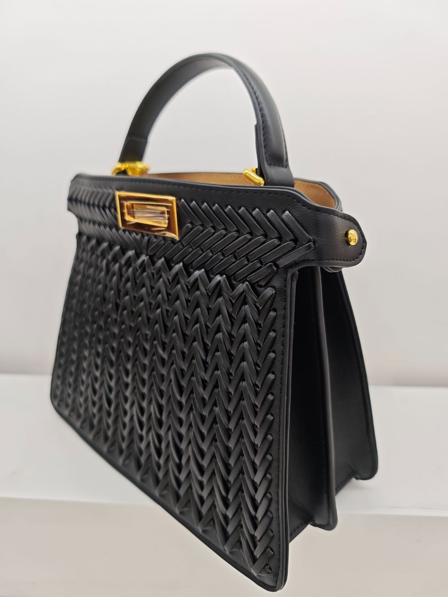 תיק צד מרובע Elite Double-Lock - קומפקטי יוקרתי