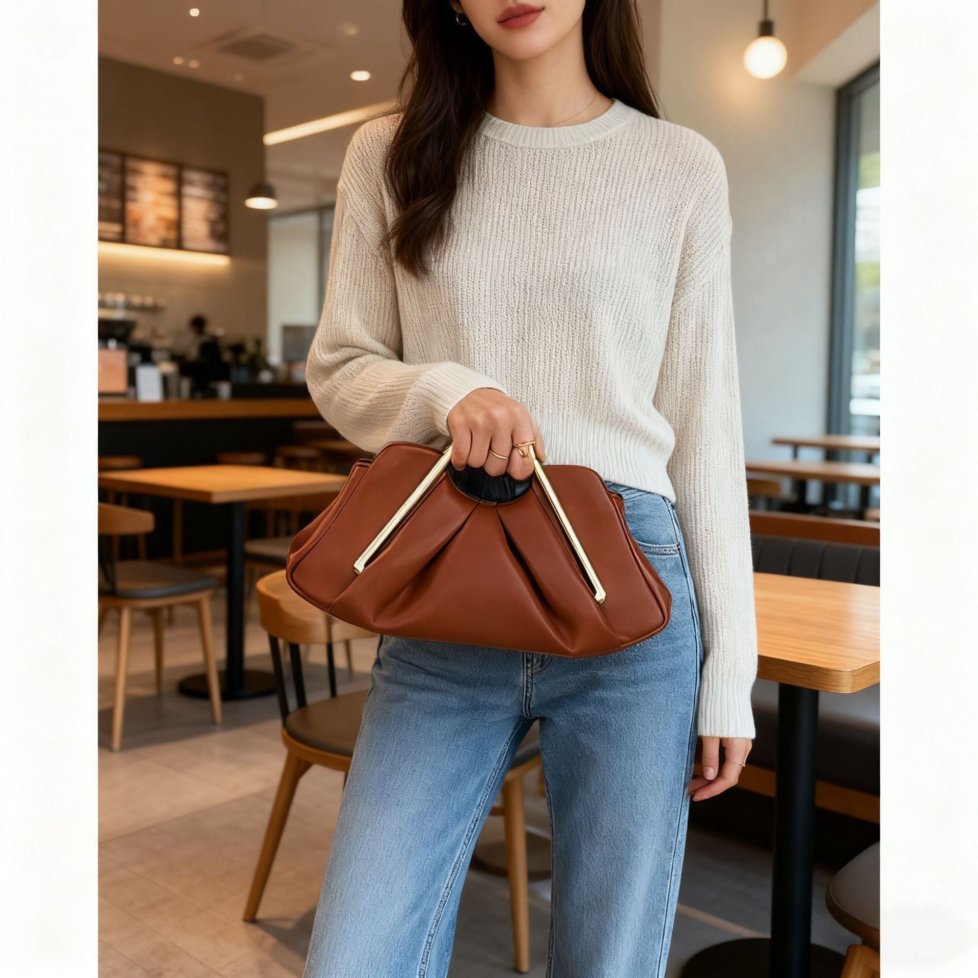 תיק כתף קפלים בענן