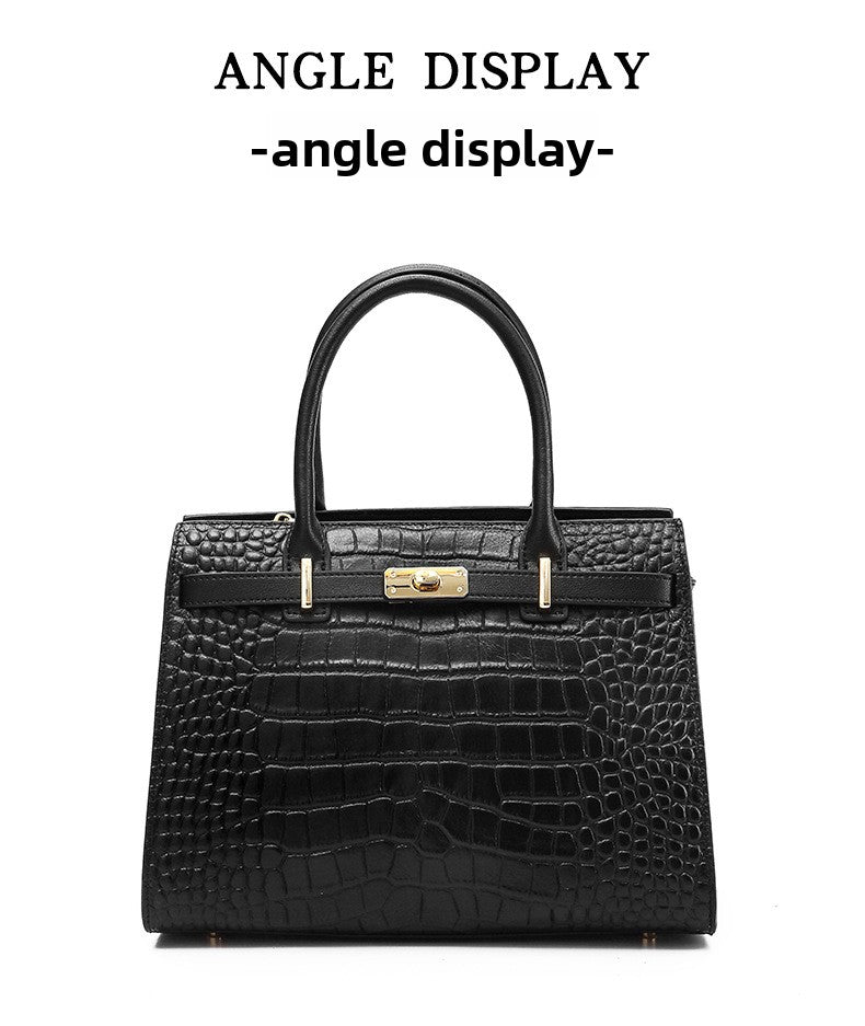 תיק שליח לוקס קרוקו מובנה