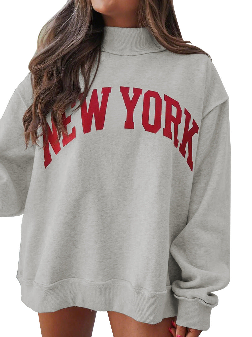 Printed Letter Pullover Sweat