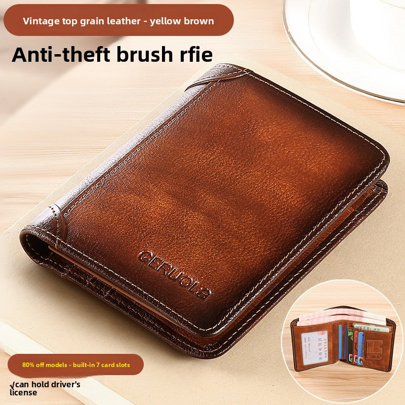 Men'S Leather Card Case