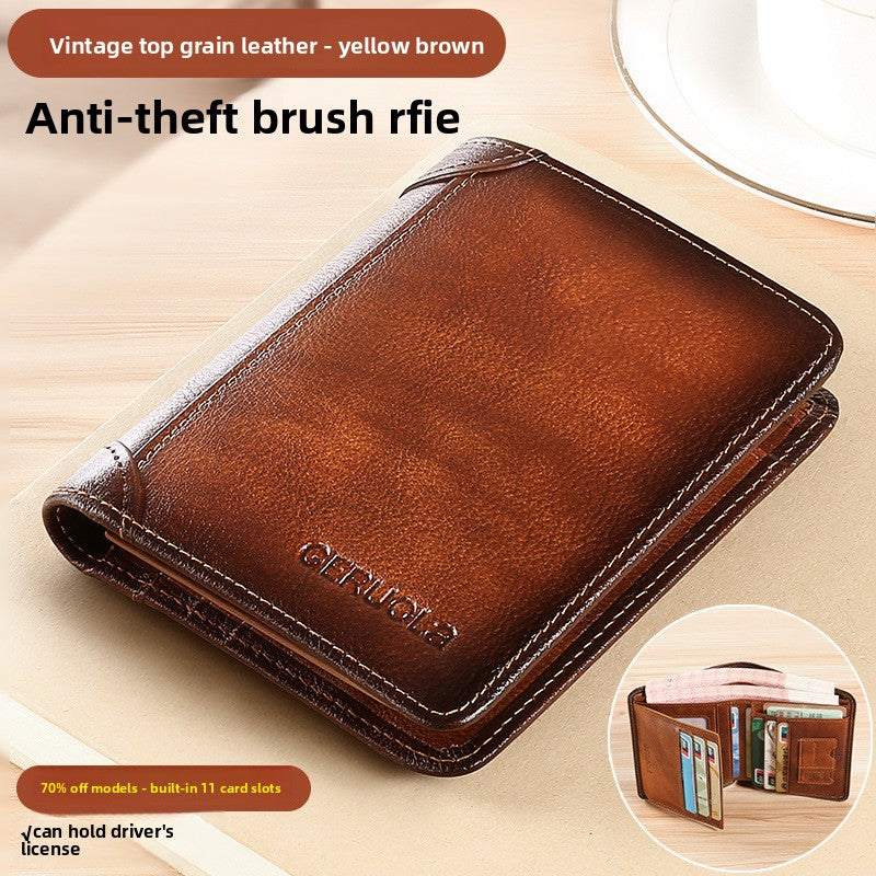 Men'S Leather Card Case