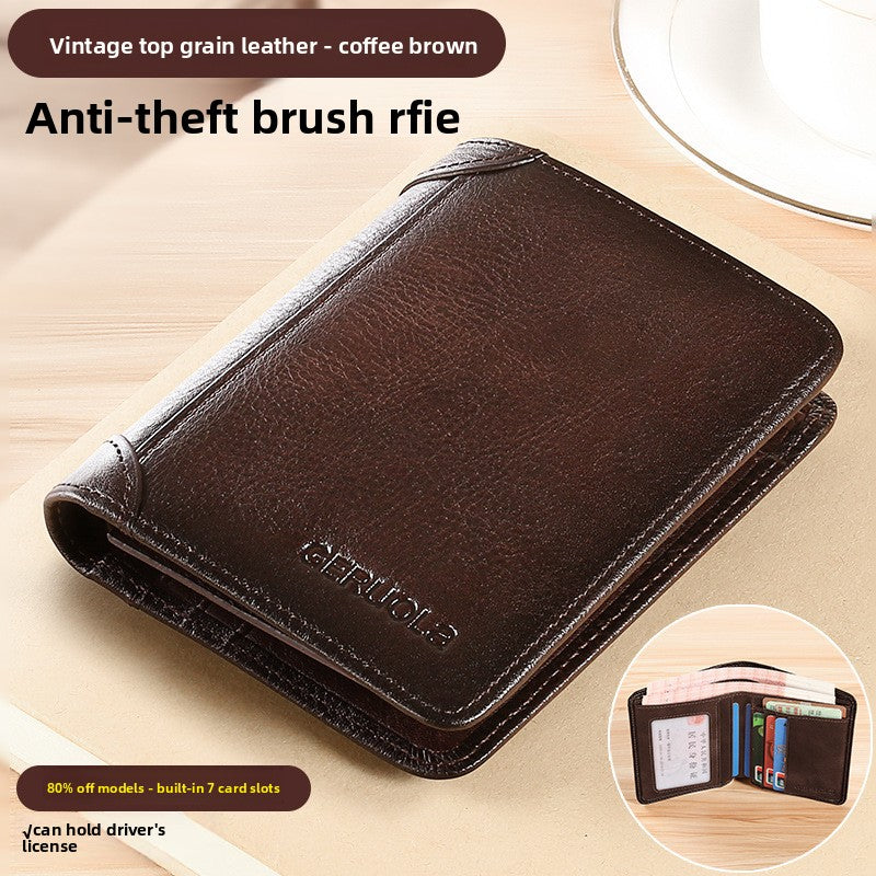 Men'S Leather Card Case