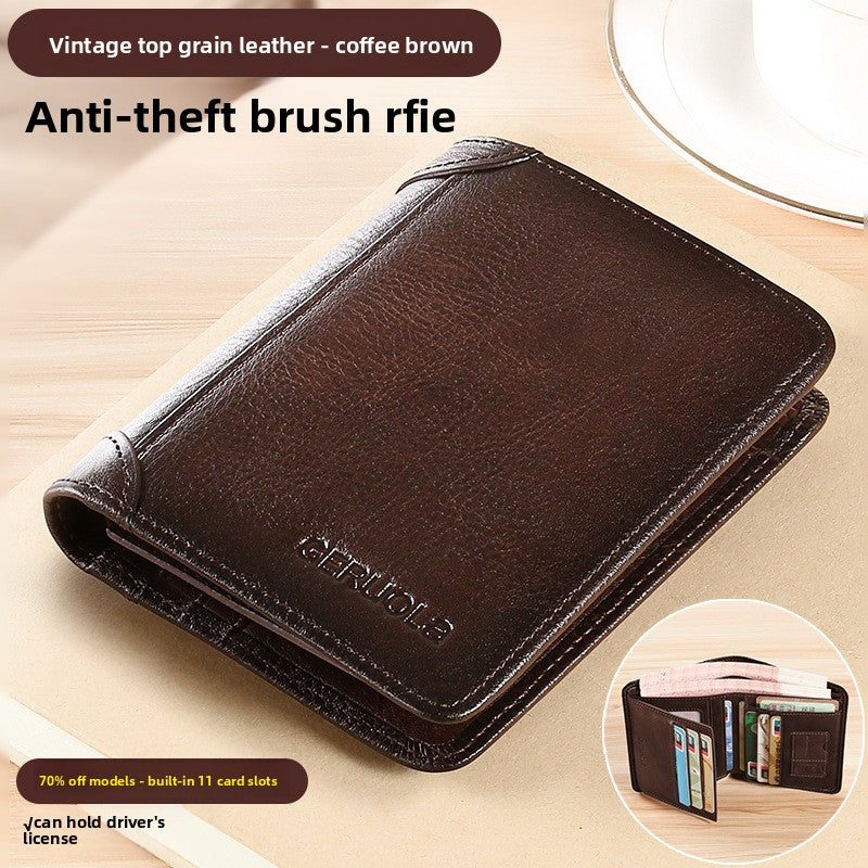 Men'S Leather Card Case