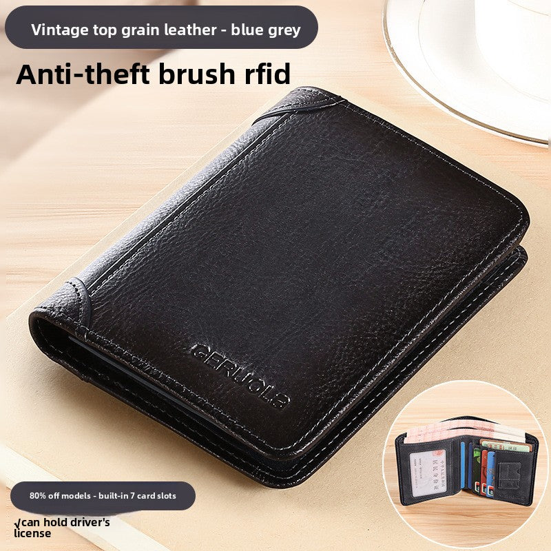 Men'S Leather Card Case