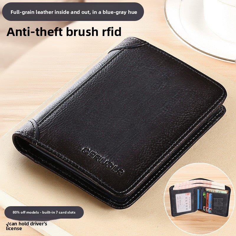 Men'S Leather Card Case