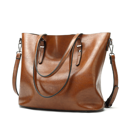 תיק עור פרימיום שעווה משמן - תיק יד וינטג'